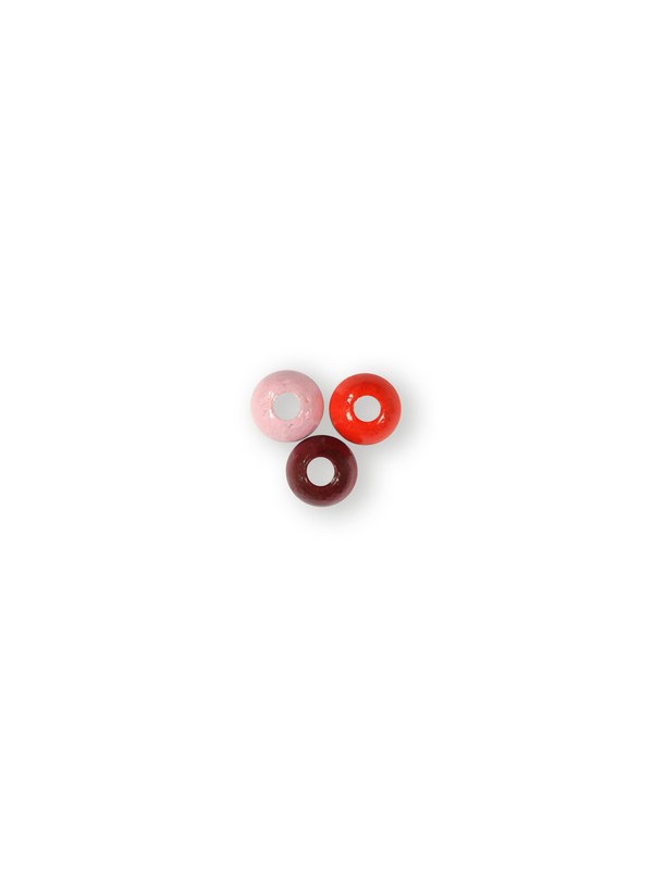LESENE PERLE 0850-06525 6mm,rdeči odtenki